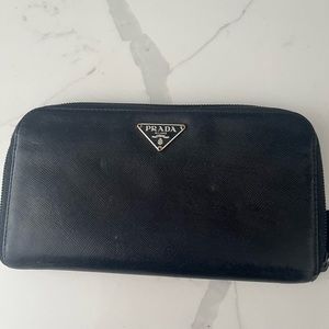 Prada zip wallet